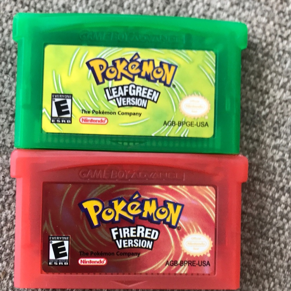Pokémon leaf green and fire red
